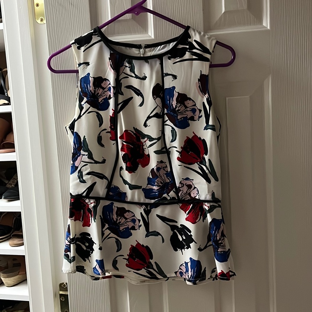 Banana Republic flower peplum top